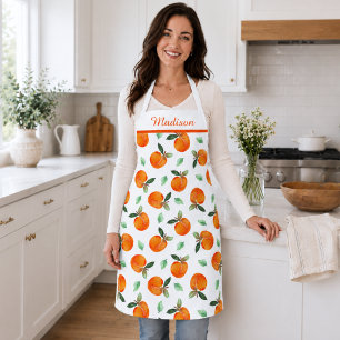Peach Pattern Apron