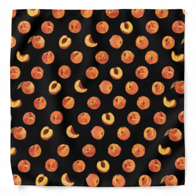 Peach pattern bandana (Front)