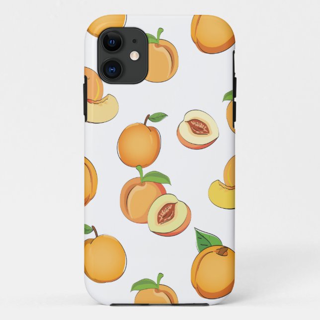 Peach Pattern Case-Mate iPhone Case (Back)