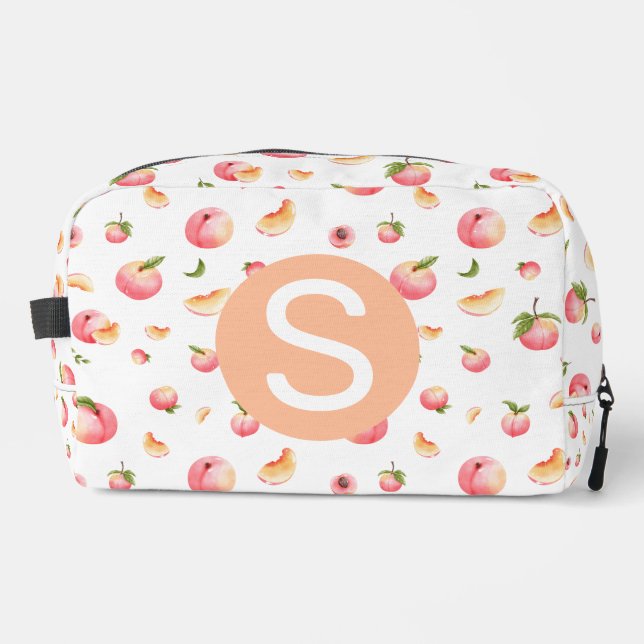 Peach Pattern Dopp Kit (Front)