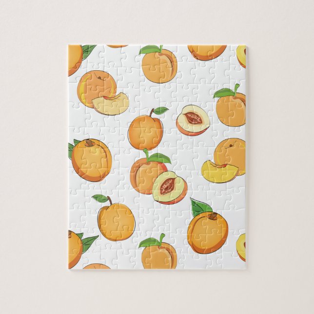Peach Pattern Jigsaw Puzzle (Vertical)
