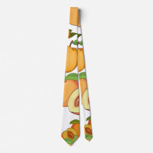 Peach Pattern Neck Tie