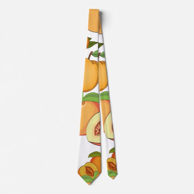 Peach Pattern Neck Tie (Front)