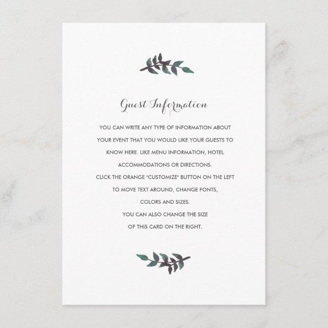 Peach Peonies Wedding Insert (Front)