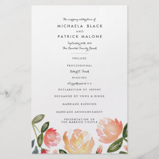 Wedding Flyers & Programs | Zazzle