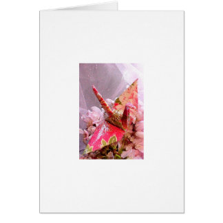 Peach Peony Peace Crane Cards