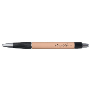 Peach Personalized Name Pen