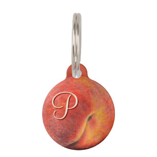 Peach Pet Tag