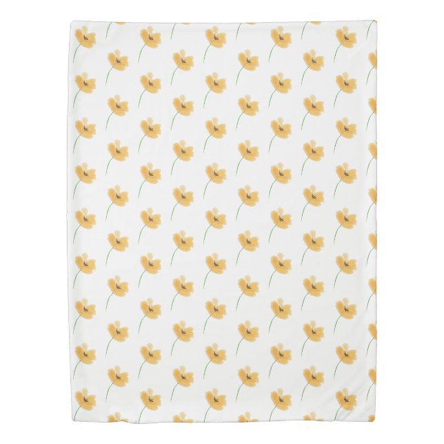 Peach Petal Duvet in Twin (Front)