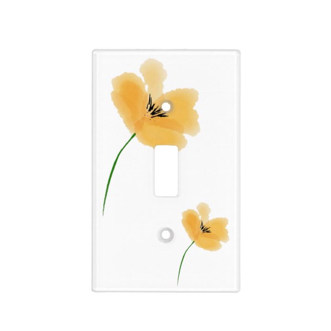 Peach Petal Light Switch Cover (Front)