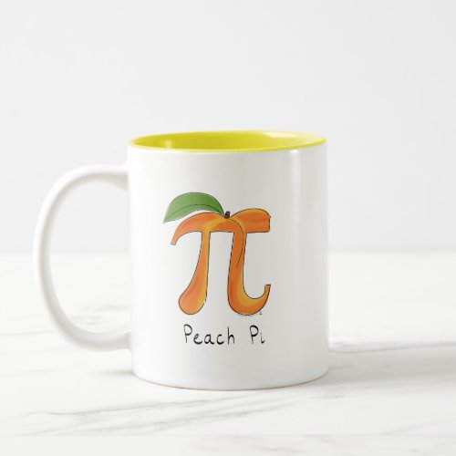 Peach Pi Cute Math Pi Day Coffee Mug