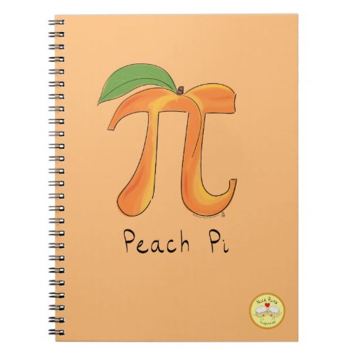 Peach Pi Cute Math Pi Day Notebook