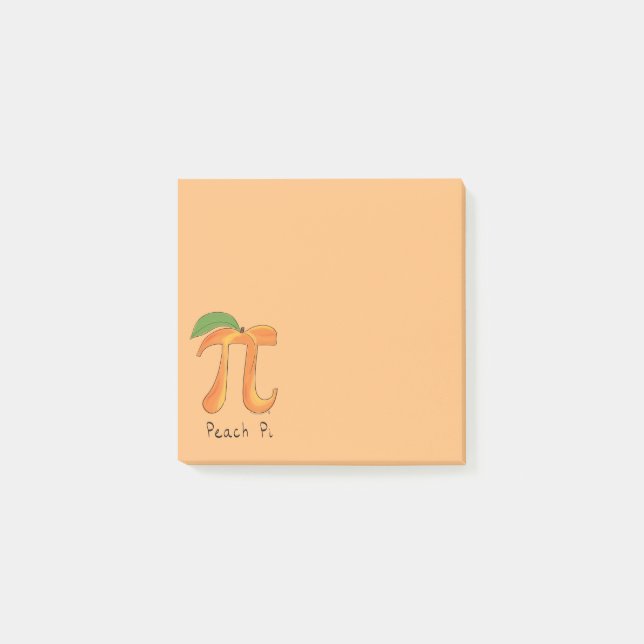 Peach Pi Cute Math Pi Day Notes (Front)