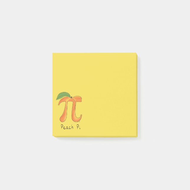 Peach Pi Cute Math Pi Day Notes (Front)