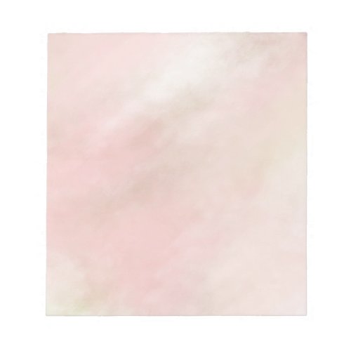 Peach Pink Blush Tie Dye Watercolor Notepad