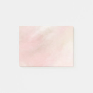 Peach Pink Blush Tie Dye Watercolor Post-it Notes
