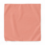 Peach Pink Chic Warm Solid Color Bandana