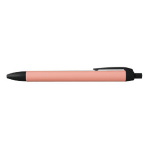 Peach Pink Chic Warm Solid Color Black Ink Pen