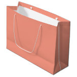 Peach Pink Chic Warm Solid Color Large Gift Bag Peach Pink Chic Warm Solid Color Large Gift Bag