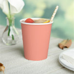 Peach Pink Chic Warm Solid Color Paper Cups Peach Pink Chic Warm Solid Color Paper Cups