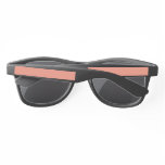 Peach Pink Chic Warm Solid Color Sunglasses