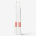 Peach Pink Chic Warm Solid Color Taper Candle Peach Pink Chic Warm Solid Color Taper Candle