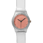 Peach Pink Chic Warm Solid Color Watch Peach Pink Chic Warm Solid Color Watch