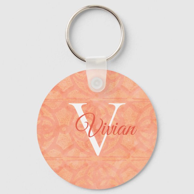 Peach Pink Keychain (Front)