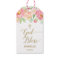 Peach & Pink Peony Flowers God Bless Baptism Favor