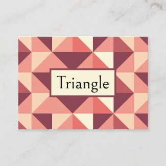 Peach Pink Purple Triangle Geometric Pattern 