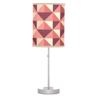 Peach Pink Purple Triangle Geometric Pattern 