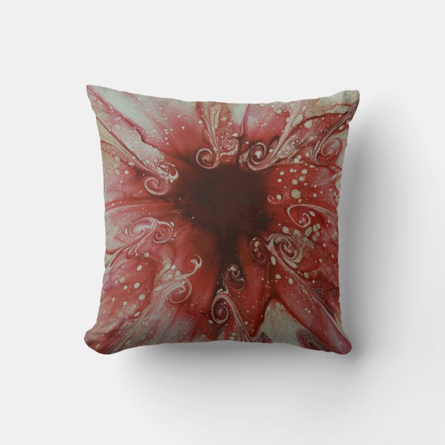 Peach Pit Throw Pillow (Front)