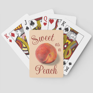 Peach Playing Cards