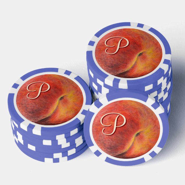 Peach Poker Chips (Stack)