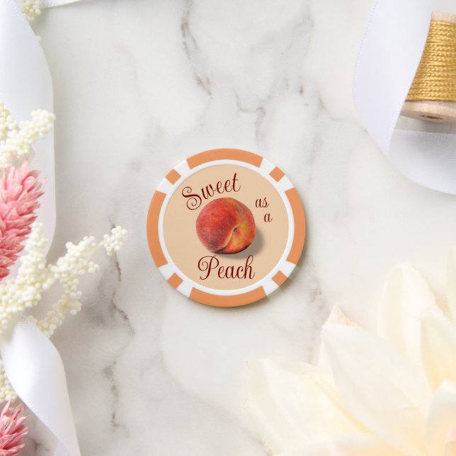 Peach Poker Chips (Wedding)
