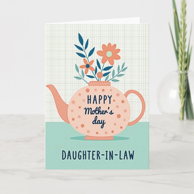 Peach Pot Sweet Mothers Day Card (Front)