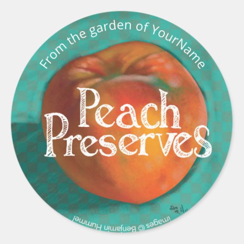 Peach Preserves Ball Canning Label