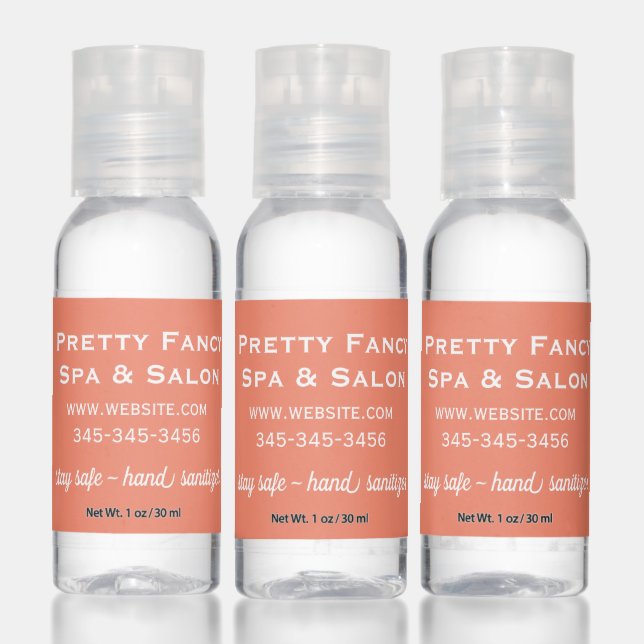 Peach Promotional Business Hand Sanitizer (Set)