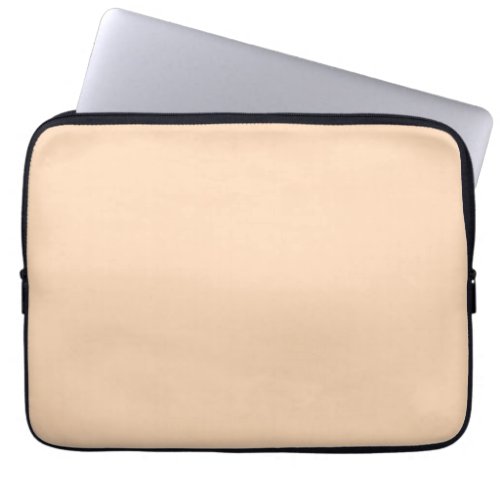 Peach Puff Solid Color Laptop Sleeve