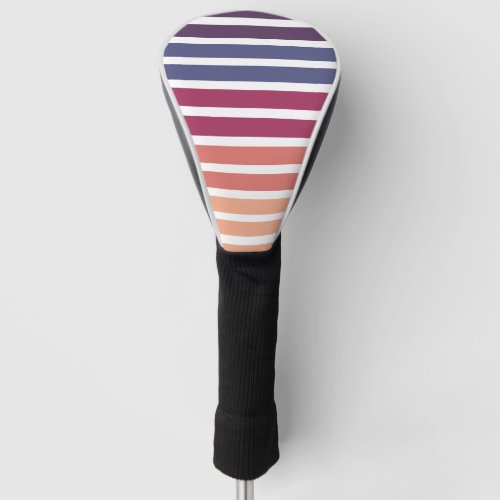 Peach Purple And Pink  Golf Head Cover