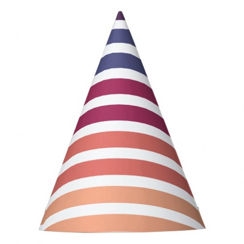 Peach Purple And Pink Party Hat