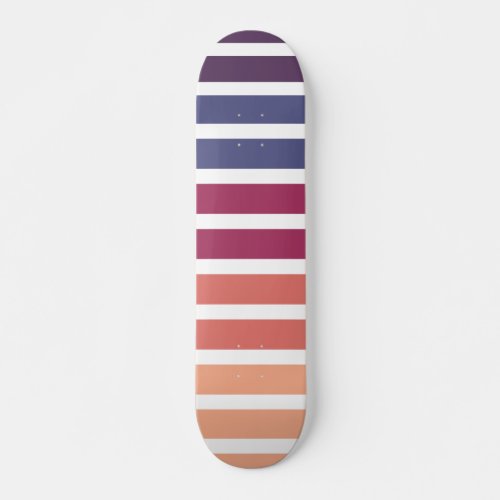 Peach Purple And Pink Skateboard