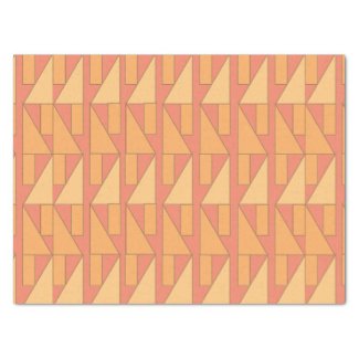 Peach Rectangle Triangle Geometric Pattern