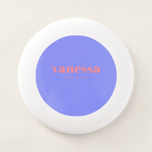Peach Reverse Minimal Modern Classic Name Wham-O Frisbee