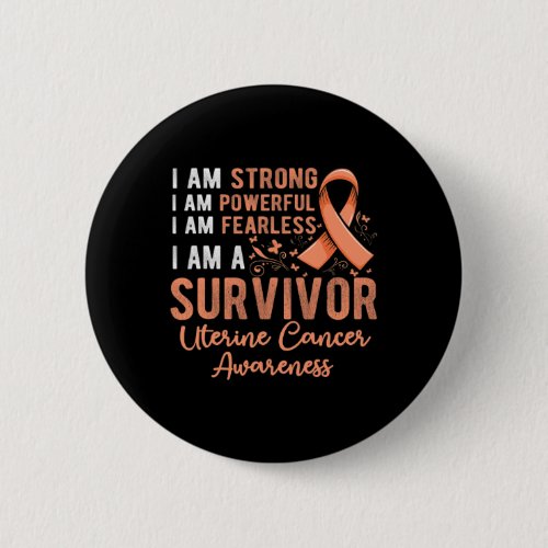 Peach Ribbon Support Survivor Of Uterine Cancer Aw Button