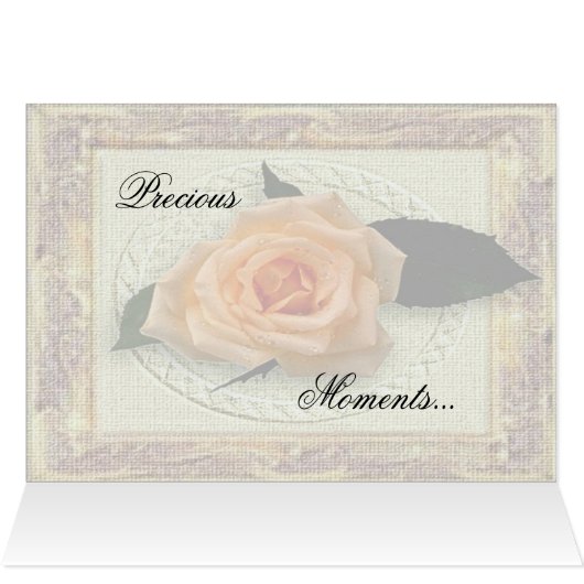 Peach Rose Card (Inside Horizontal (Top))