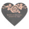 Peach Rose Chalkboard Wedding Stickers