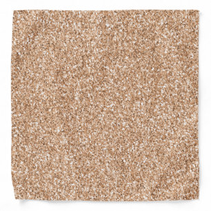 Peach Rose Gold Blush Glitter Glitz Bandana