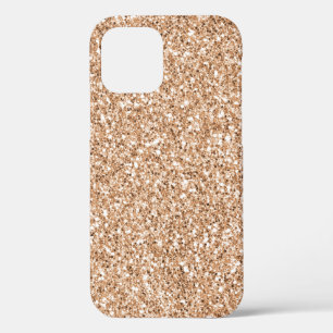 Peach Rose Gold Blush Glitter Glitz    iPhone 12 Case