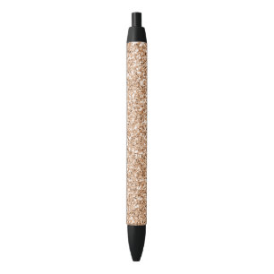 Peach Rose Gold Blush Glitter Glitz Pen
